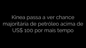 ​Kinea passa a ver chance majoritária de petróleo acima de US$ 100 por mais tempo 